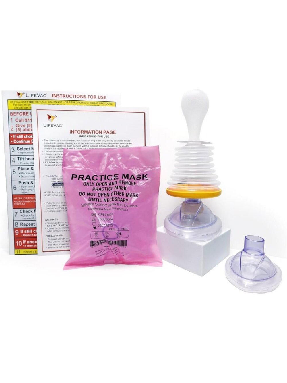 Portable Suction Rescue Device | LifeVac Home Kit for Kids & Adults First Aid
